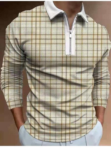 men's polos 2021 autumn mens shirts casual fashion zipper lapel male long sleeve plaid hommes u.s big size, White;black
men's polos 2021 autumn mens shirts casual fashion zipper lapel male long sleeve plaid hommes u.s big size, White;black