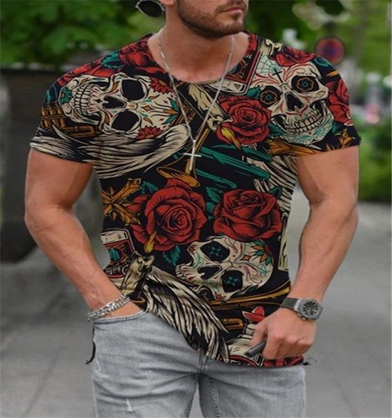 flower pattern men's 3d printed t-shirt visual impact party shirt punk gothic round neck high-quality american muscle style short sleev, White;black
flower pattern men's 3d printed t-shirt visual impact party shirt punk gothic round neck high-quality american muscle style short sleev, White;black