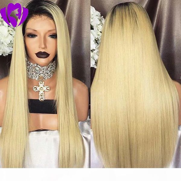 silk straight blonde lace front wig ombre wigs two tone natural black roots synthetic lace front wig for black women
silk straight blonde lace front wig ombre wigs two tone natural black roots synthetic lace front wig for black women
