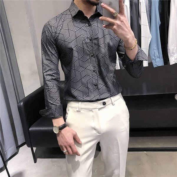 britnico new estilo camisas impresso dos homens vestido de manga longa moda 2021 primavera novo negcio formal wear fino ajuste km7t, Black;brown
britnico new estilo camisas impresso dos homens vestido de manga longa moda 2021 primavera novo negcio formal wear fino ajuste km7t, Black;brown