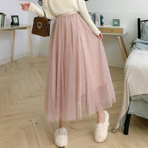 skirts musuos female fashion casual beach mesh tulle elastic high waist party layered a-line pleated skirt stars glitter bottoms, Black
skirts musuos female fashion casual beach mesh tulle elastic high waist party layered a-line pleated skirt stars glitter bottoms, Black