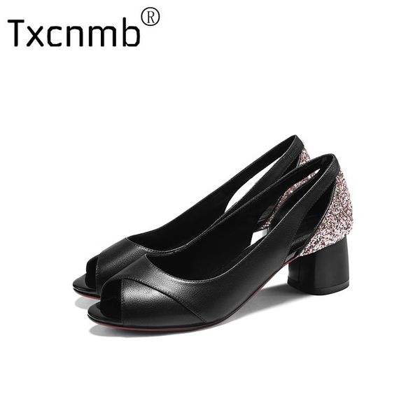 sandals txcnmb female shallow genuien leather ladiew peep toe platform thick high heels pumps summer party prom shoes woman, Black
sandals txcnmb female shallow genuien leather ladiew peep toe platform thick high heels pumps summer party prom shoes woman, Black