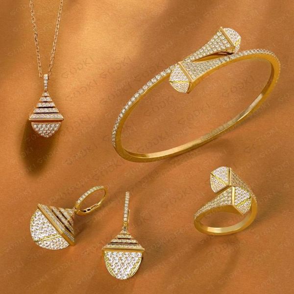 earrings & necklace godki 4pcs waterdrop jewelry sets for women wedding party cubic zircon high end craft dubai bridal set, Silver
earrings & necklace godki 4pcs waterdrop jewelry sets for women wedding party cubic zircon high end craft dubai bridal set, Silver