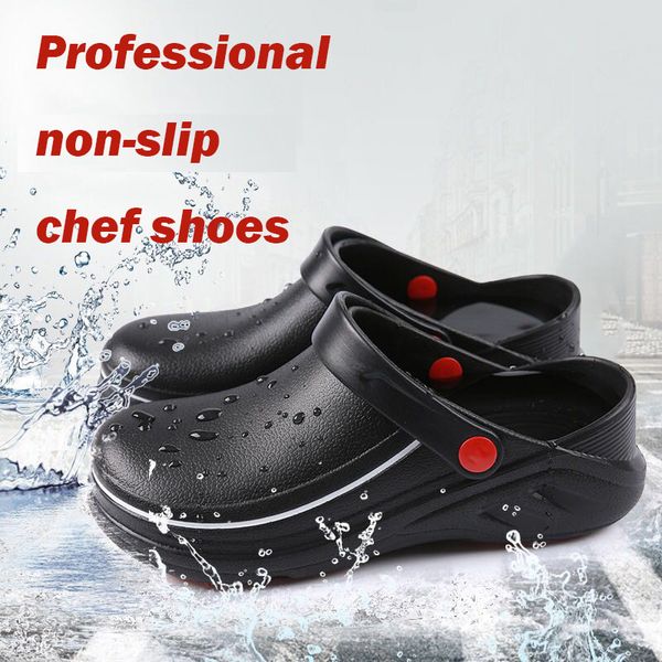 brand eva slippers non-slip waterproof oil-proof kitchen work cook shoes for chef master l restaurant, Black
brand eva slippers non-slip waterproof oil-proof kitchen work cook shoes for chef master l restaurant, Black