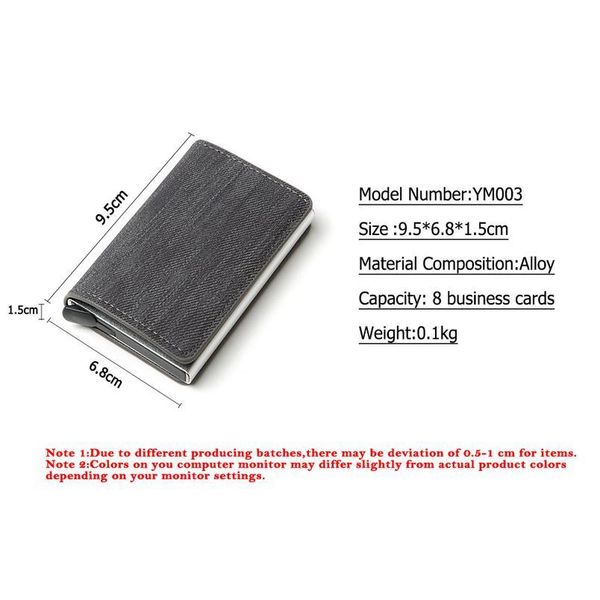 bycobecy 2020 gift new bussiness card holder rfid wallet aluminum metal credit busines mini card wallet drop qyldig
bycobecy 2020 gift new bussiness card holder rfid wallet aluminum metal credit busines mini card wallet drop qyldig