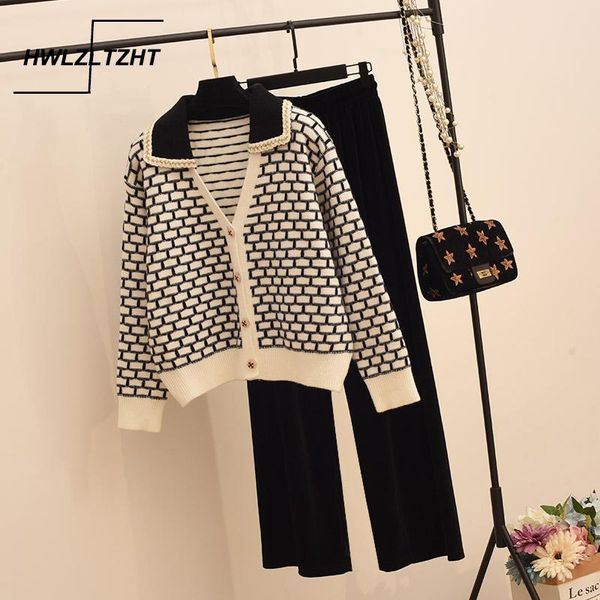 women's two piece pants hwlzltzht 2021 2 pieces set women knitted tracksuit sweater + wide leg pullover outwear, White
women's two piece pants hwlzltzht 2021 2 pieces set women knitted tracksuit sweater + wide leg pullover outwear, White