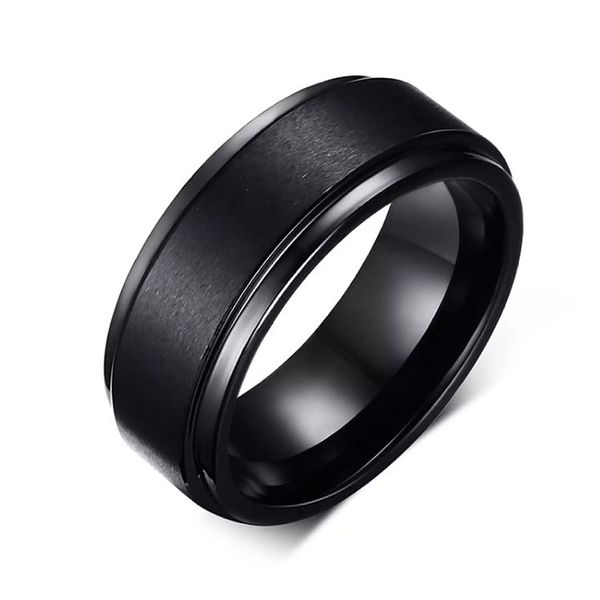 trendy simple style stainless steel matte black brushed men's ring jewelry male finger rings high quality, Silver
trendy simple style stainless steel matte black brushed men's ring jewelry male finger rings high quality, Silver