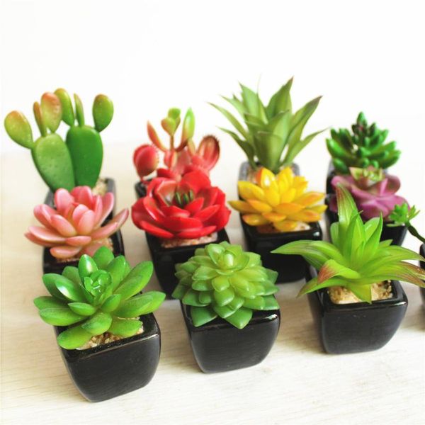 artificial succulents plants mini bonsai fake plants with black pot art plastic for garden/home accessories decoration 1p
artificial succulents plants mini bonsai fake plants with black pot art plastic for garden/home accessories decoration 1p