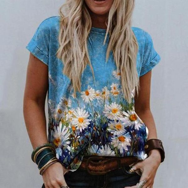 women's t-shirt harajuku t shirt women floral landscape print v-neck short-sleeved camisetas de mujer ropa, White
women's t-shirt harajuku t shirt women floral landscape print v-neck short-sleeved camisetas de mujer ropa, White