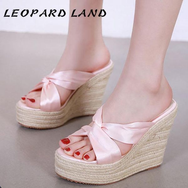 slippers leopard land summer slope heel waterproof platform women's shoes lace thick bottom shallow mouth casual high, Black
slippers leopard land summer slope heel waterproof platform women's shoes lace thick bottom shallow mouth casual high, Black