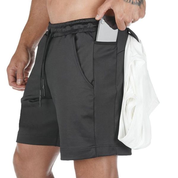 men's shorts causal trousers solid short men running pockets gym loose clothing, White;black
men's shorts causal trousers solid short men running pockets gym loose clothing, White;black