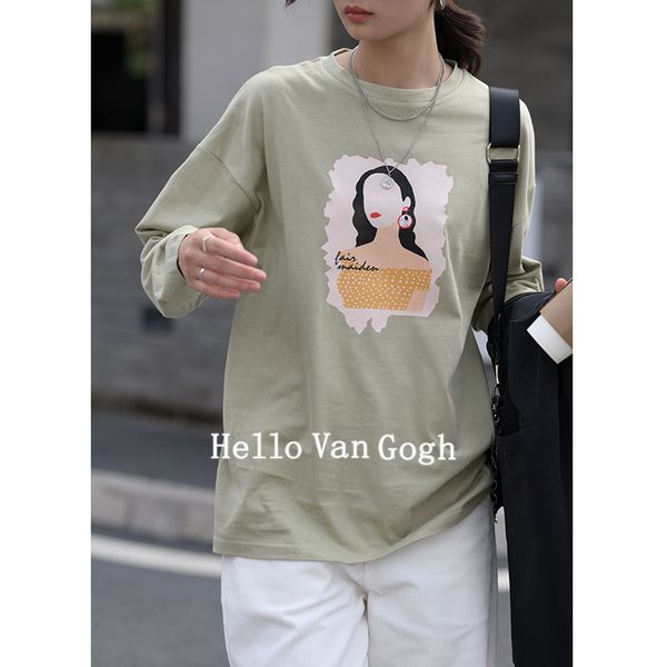 2021 summer shirt abstract portrait print long sleeve t-shirt for women new loose round neck with in autumn winter 1mki, White
2021 summer shirt abstract portrait print long sleeve t-shirt for women new loose round neck with in autumn winter 1mki, White