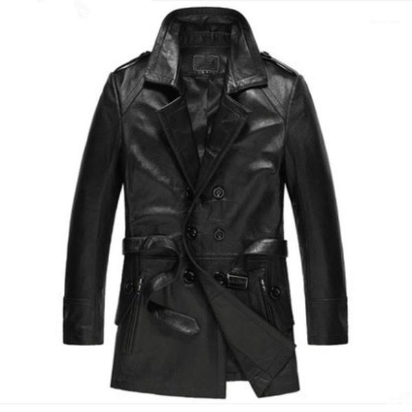 men's leather & faux genuine jacket autumn winter men goatskin long coat streetwear windbreaker jackets chaqueta hombre my1211, Black
men's leather & faux genuine jacket autumn winter men goatskin long coat streetwear windbreaker jackets chaqueta hombre my1211, Black