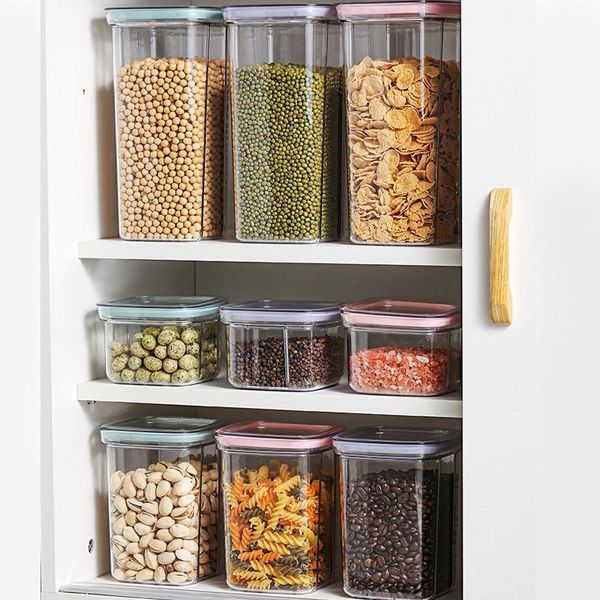storage bottles & jars food container kitchen refrigerator noodle box multigrain tank transparent sealed 600/1300/2000ml
storage bottles & jars food container kitchen refrigerator noodle box multigrain tank transparent sealed 600/1300/2000ml