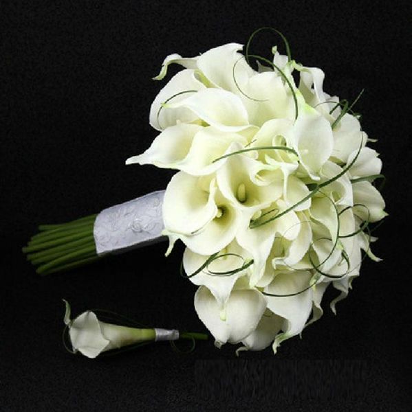 elegant style handmade pu calla lily artificial flower 1pc wedding bride bouquet and 1 pc groom boutonniere set party supplies
elegant style handmade pu calla lily artificial flower 1pc wedding bride bouquet and 1 pc groom boutonniere set party supplies