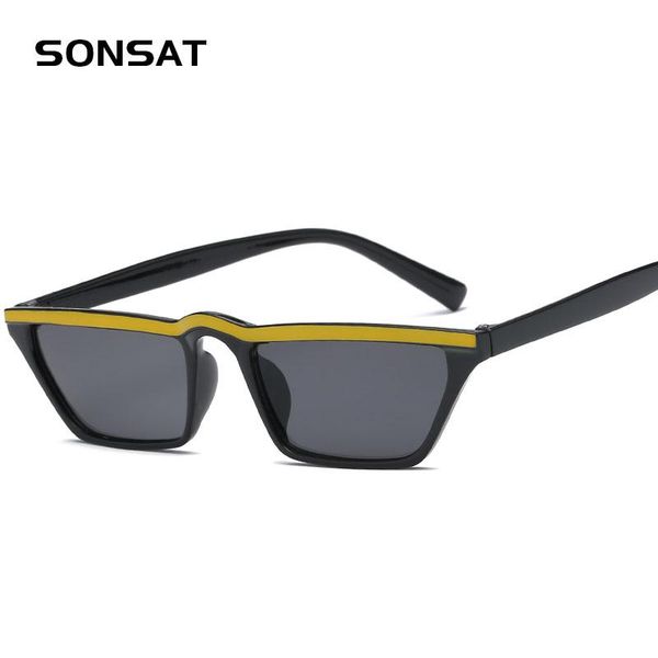 sunglasses sonsat women small cat eye square fashion double color frame shades uv400 sun glasses, White;black
sunglasses sonsat women small cat eye square fashion double color frame shades uv400 sun glasses, White;black