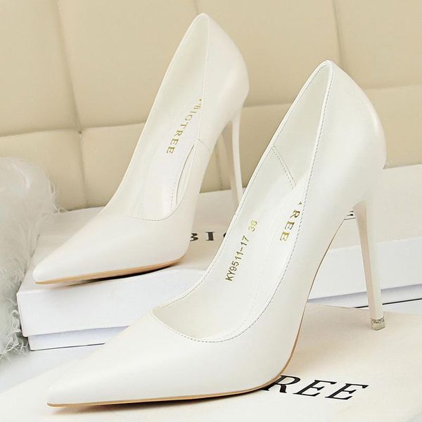 dress shoes white woman pumps pu leather women high heels stiletto classics pointed toe wedding plus size 43, Black
dress shoes white woman pumps pu leather women high heels stiletto classics pointed toe wedding plus size 43, Black