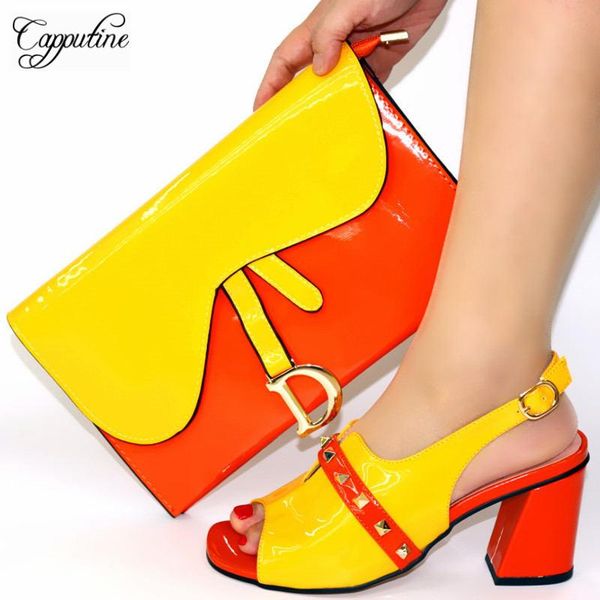 dress shoes capputine speical design woman and bag set summer italian style high heels for party on sale, Black
dress shoes capputine speical design woman and bag set summer italian style high heels for party on sale, Black