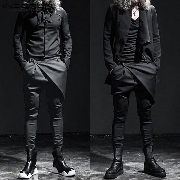 men's pants fashion men solid color punk style harem streetwear irregular casual trousers joggers pockets mens lounge incerun, Black
men's pants fashion men solid color punk style harem streetwear irregular casual trousers joggers pockets mens lounge incerun, Black