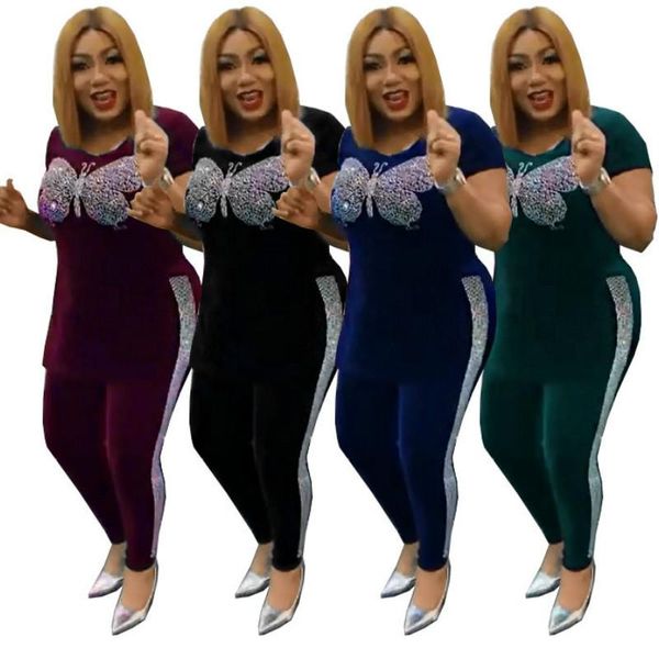 wholesale velvet african women's dress 2 pieces diamond short sleeve dress trousers african clothing women velvet track suit, Red
wholesale velvet african women's dress 2 pieces diamond short sleeve dress trousers african clothing women velvet track suit, Red