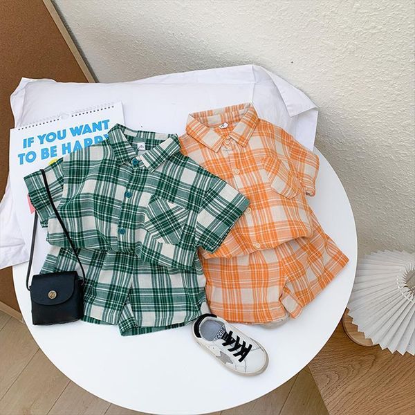 baby boys sets childrens summer outfit fashion clothes korean plaid shirt shorts suit cotton linen kids clothing, White
baby boys sets childrens summer outfit fashion clothes korean plaid shirt shorts suit cotton linen kids clothing, White