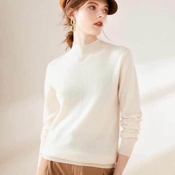 women's turtleneck cashmere sweaters pullover long sleeve plus size slim female white knitwear 2021 autumn winter, White;black
women's turtleneck cashmere sweaters pullover long sleeve plus size slim female white knitwear 2021 autumn winter, White;black