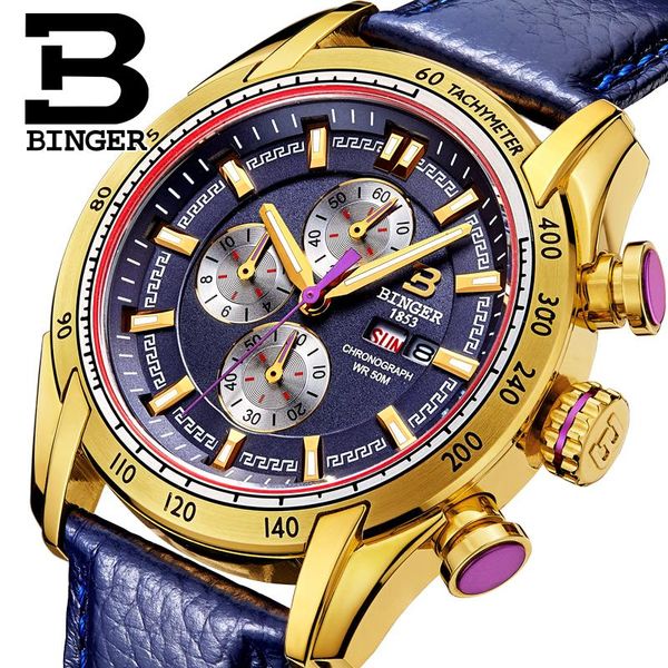 wristwatches genuine binger watch men's luxury multifunctional sapphire waterproof quartz, Slivery;brown
wristwatches genuine binger watch men's luxury multifunctional sapphire waterproof quartz, Slivery;brown