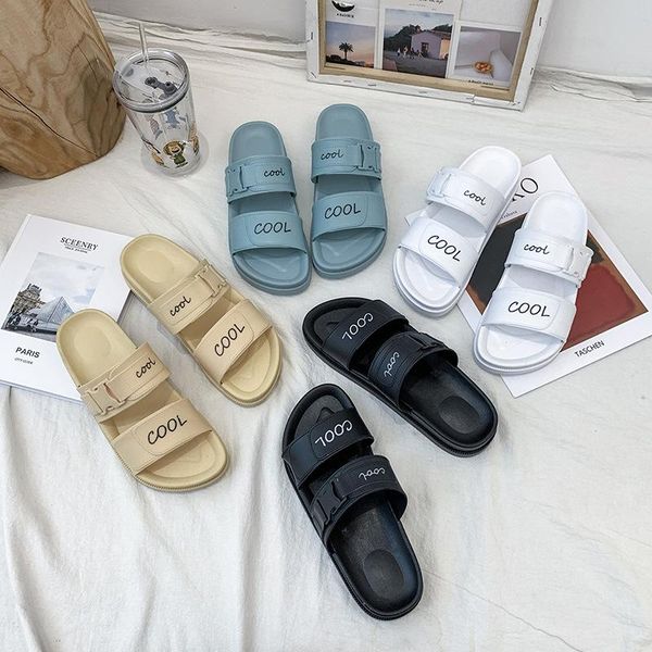 summer women's two belt slippers women's wear fashion flat bottomed sandals thick bottomed sandals beach, Black
summer women's two belt slippers women's wear fashion flat bottomed sandals thick bottomed sandals beach, Black