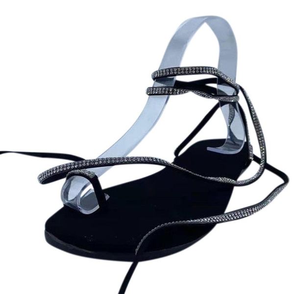 sandals summer female 2021 plus size sewing thread ribbon ankle straps ladies fashion women casual shoes slip on rhinestone, Black
sandals summer female 2021 plus size sewing thread ribbon ankle straps ladies fashion women casual shoes slip on rhinestone, Black