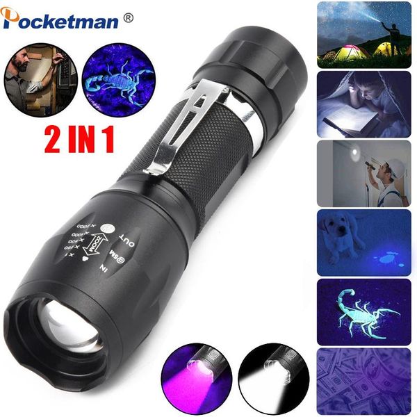 6000lm uv black light 2 in 1 led for camping urine detector for cats,pet stains scorpions
6000lm uv black light 2 in 1 led for camping urine detector for cats,pet stains scorpions
