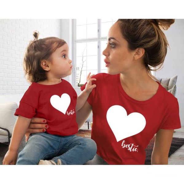 family matching outfits mother and daughter clothes mommy and me clothes heart printed cotton t-shirt cute lovely blouse, White
family matching outfits mother and daughter clothes mommy and me clothes heart printed cotton t-shirt cute lovely blouse, White