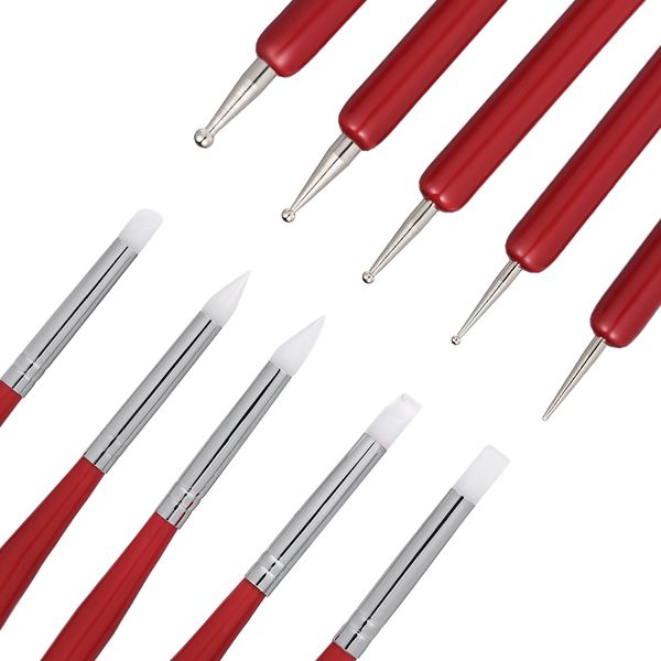 5 pcs 2 ways nail art dotting pen nail decoration painting brush nails design silicone nail uv gel painting brush manicure tools
5 pcs 2 ways nail art dotting pen nail decoration painting brush nails design silicone nail uv gel painting brush manicure tools