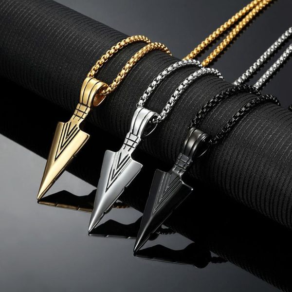 pendant necklaces korean fashion accessories personalized spearhead men's titanium steel necklace wholesale stainless jewelry ex1070, Silver
pendant necklaces korean fashion accessories personalized spearhead men's titanium steel necklace wholesale stainless jewelry ex1070, Silver