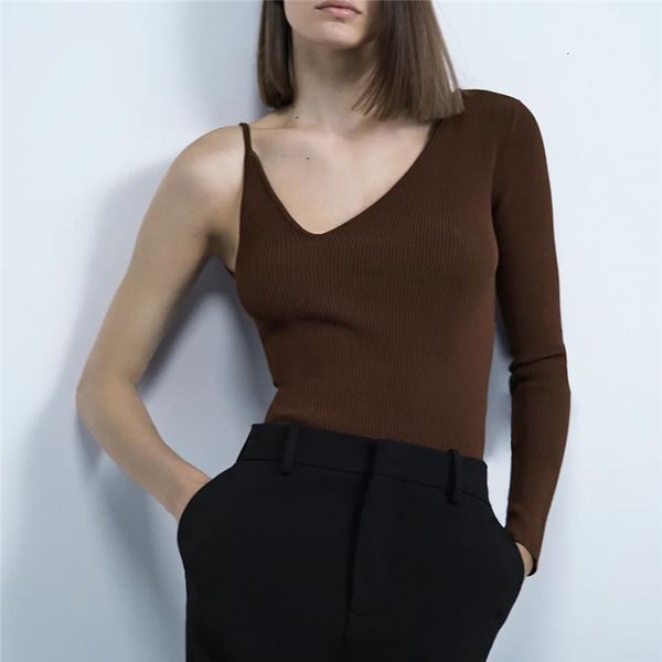 2021 new women stretchy slim knitted blouses fashion asymmetric neck one long sleeve female office streetwear blouse tcni, White
2021 new women stretchy slim knitted blouses fashion asymmetric neck one long sleeve female office streetwear blouse tcni, White