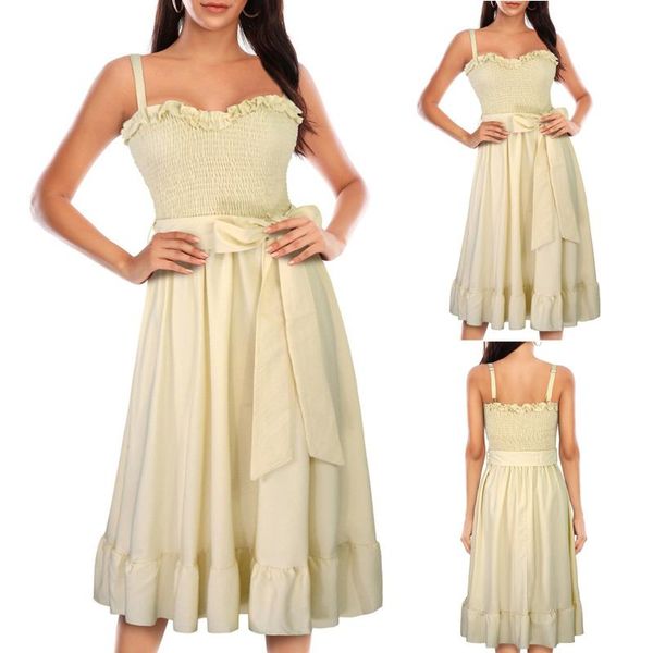 casual dresses summer dress 2021 women fashion seaside sling sleeveless ladies v-neck solid color jurken zomer dames, Black;gray
casual dresses summer dress 2021 women fashion seaside sling sleeveless ladies v-neck solid color jurken zomer dames, Black;gray