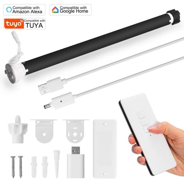 tuya wifi intelligent rechargable curtain motor for 38mm tube intelligent electric curtain motors remote-control app control
tuya wifi intelligent rechargable curtain motor for 38mm tube intelligent electric curtain motors remote-control app control