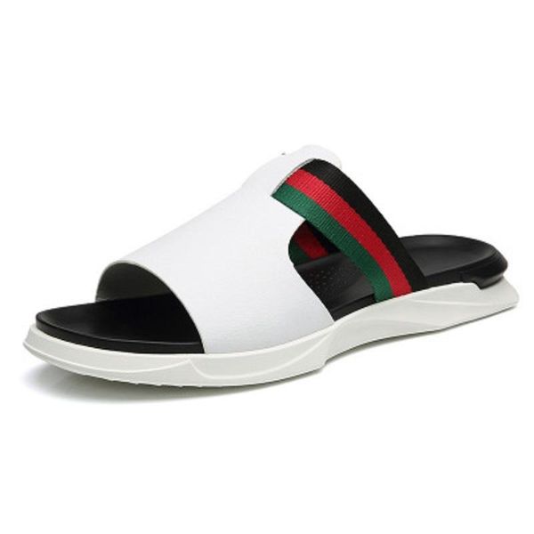 slippers my-love 2021 men's summer fashion leather wear a word drag trend outdoor sandals men slip lightweight breathable, Black
slippers my-love 2021 men's summer fashion leather wear a word drag trend outdoor sandals men slip lightweight breathable, Black