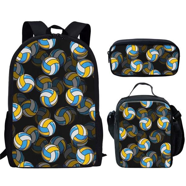 3pcs/set kids backpack school bags volleyball soccer baskerball printing schoolbag for teens girls boys schoolbag
3pcs/set kids backpack school bags volleyball soccer baskerball printing schoolbag for teens girls boys schoolbag