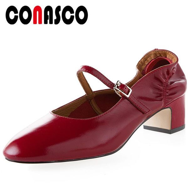 dress shoes conasco mary jane fashion casual retro spring women cow patent leather pumps pleated round toe buckle strap shallow woman, Black
dress shoes conasco mary jane fashion casual retro spring women cow patent leather pumps pleated round toe buckle strap shallow woman, Black