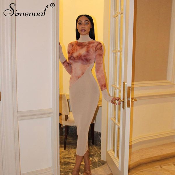 tie dye patchwork turtleneck maxi dress long sleeve fall 2021 women clothing partywear club fashion bodycon dresses hot, White;black
tie dye patchwork turtleneck maxi dress long sleeve fall 2021 women clothing partywear club fashion bodycon dresses hot, White;black