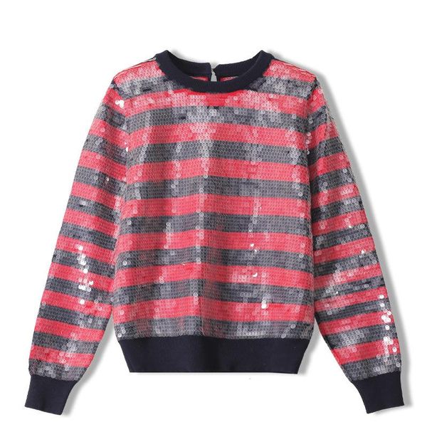 women's sweaters femmes pullover sweater body sequins jumpers temperament lady's vintage striped 2021 autumn female, White;black
women's sweaters femmes pullover sweater body sequins jumpers temperament lady's vintage striped 2021 autumn female, White;black