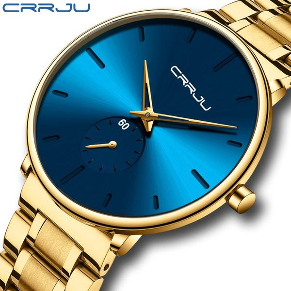 wristwatches crrju man wristwatch waterproof business men watch military gold stainless steel sport male clock, Slivery;brown
wristwatches crrju man wristwatch waterproof business men watch military gold stainless steel sport male clock, Slivery;brown