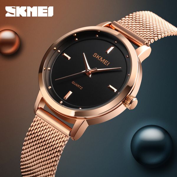 skmei moment beauty simple fashion women's watch leisure rose gold mesh belt trend scale, Slivery;brown
skmei moment beauty simple fashion women's watch leisure rose gold mesh belt trend scale, Slivery;brown
