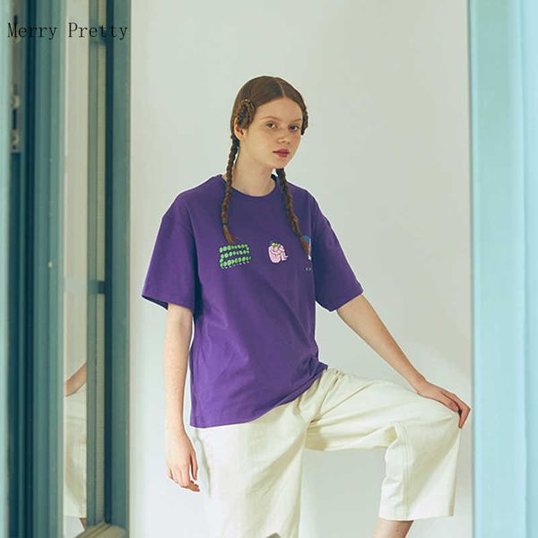 purple cartoon print cotton women t shirts summer harajuku casual sweet style short sleeve o-neck female tees 210526, White
purple cartoon print cotton women t shirts summer harajuku casual sweet style short sleeve o-neck female tees 210526, White