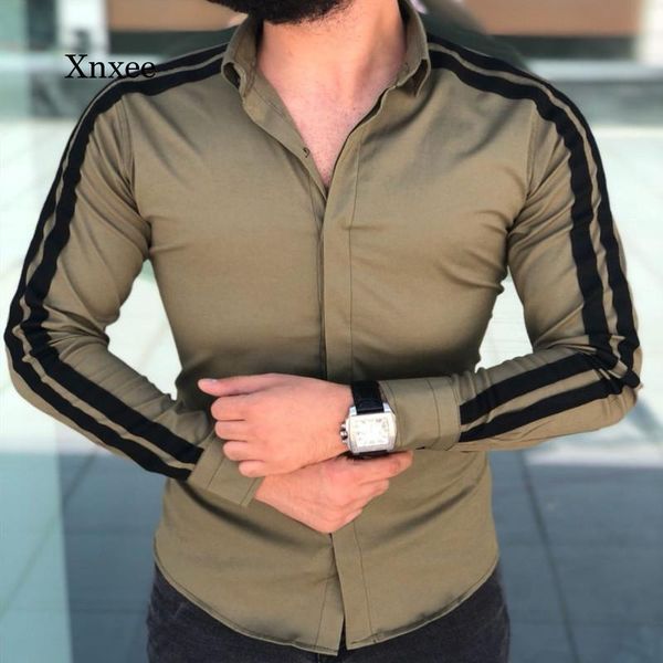 men's casual shirts men long sleeve korean style modis button up business work smart formal fashion slim fit clothing, White;black
men's casual shirts men long sleeve korean style modis button up business work smart formal fashion slim fit clothing, White;black