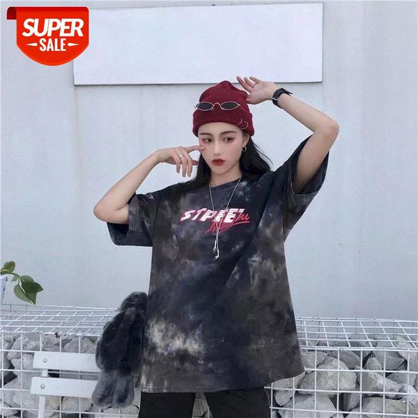 t-shirt women summer korean version of loose wild tie-dye funeral ins hong kong style short-sleeved tshirt female student #jg0v, White
t-shirt women summer korean version of loose wild tie-dye funeral ins hong kong style short-sleeved tshirt female student #jg0v, White