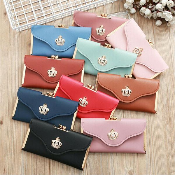 wallets womens crystal diamond crown decoration long card holder clutch bag case female retro leather purse handbag, Red;black
wallets womens crystal diamond crown decoration long card holder clutch bag case female retro leather purse handbag, Red;black