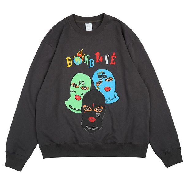 women's hoodies & sweatshirts retro colorful letter women mask print crew neck men and oversized streetwear harajuku loose, Black
women's hoodies & sweatshirts retro colorful letter women mask print crew neck men and oversized streetwear harajuku loose, Black