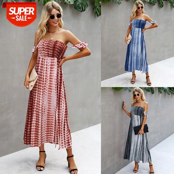 tie dye print strapless women's dress 2021 summer fashion ruffle shoulder strap sleeveless slim bohemia beach maxi sundress #hy5c, White;black
tie dye print strapless women's dress 2021 summer fashion ruffle shoulder strap sleeveless slim bohemia beach maxi sundress #hy5c, White;black