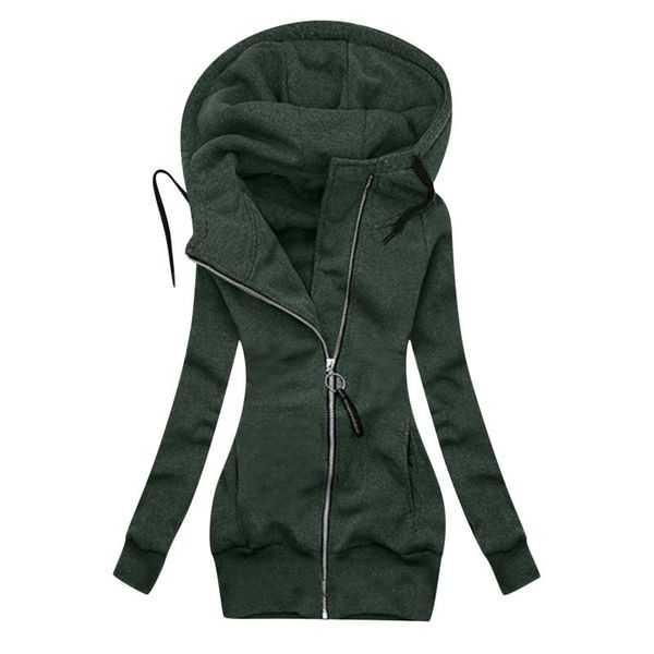 women's jackets women fashion solid color jacket zipper pocket sweatshirt long sleeve coat autumn coats plus size 2021 veste femme, Black;brown
women's jackets women fashion solid color jacket zipper pocket sweatshirt long sleeve coat autumn coats plus size 2021 veste femme, Black;brown
